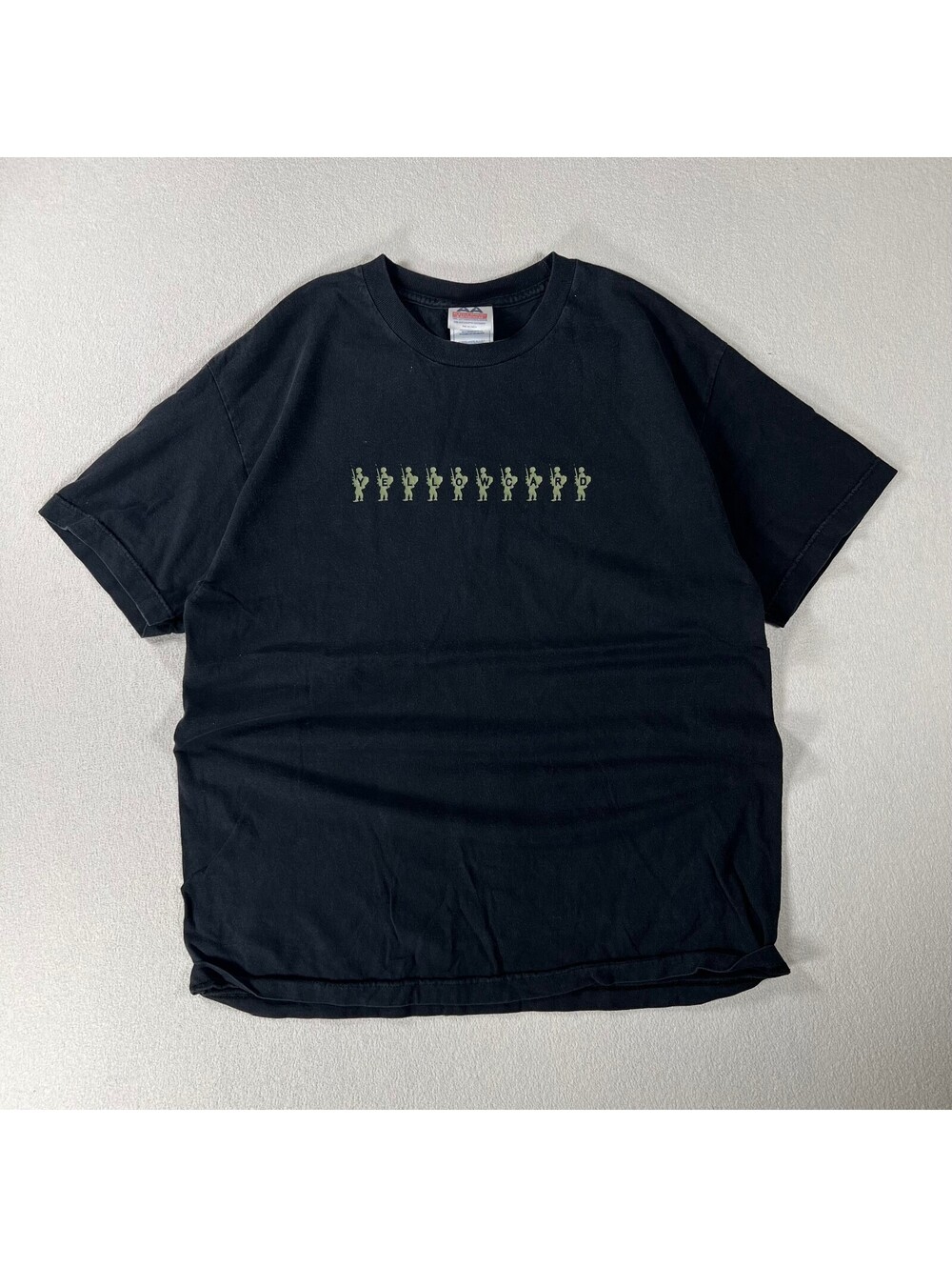 Vintage Yellow Card Black Believe Graphic T-Shirt Size L